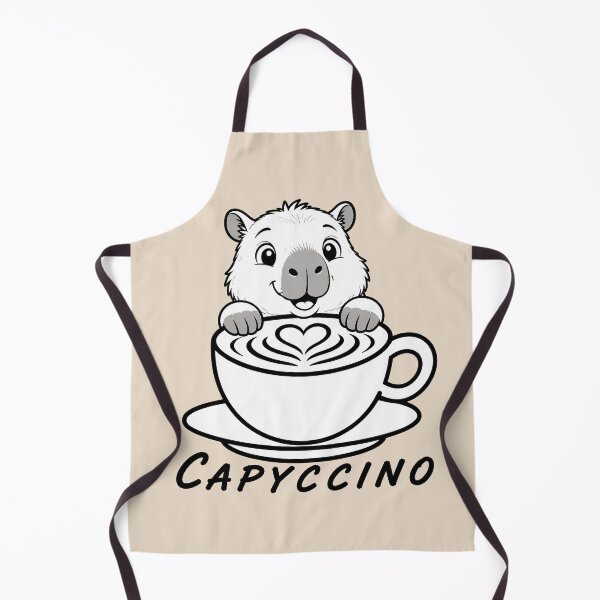 Item preview, ☕ BREWED BEASTIES COLLECTION ☕ - WOODLAND FRIENDS - Capyccino designed and sold by WheelieGdArt.