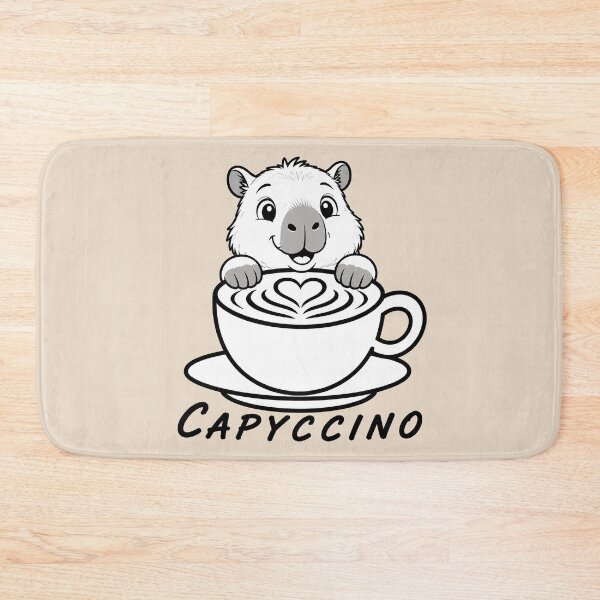 Item preview, ☕ BREWED BEASTIES COLLECTION ☕ - WOODLAND FRIENDS -  Capyccino designed and sold by WheelieGdArt.