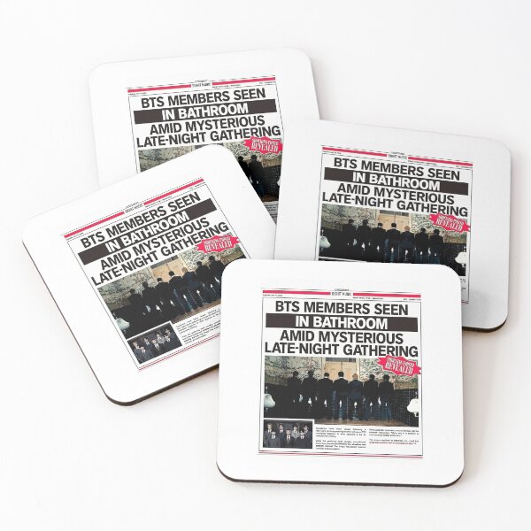 Item preview, BTS Normal MV Teaser Newspaper Tabloid Bathroom designed and sold by osanegulja5.