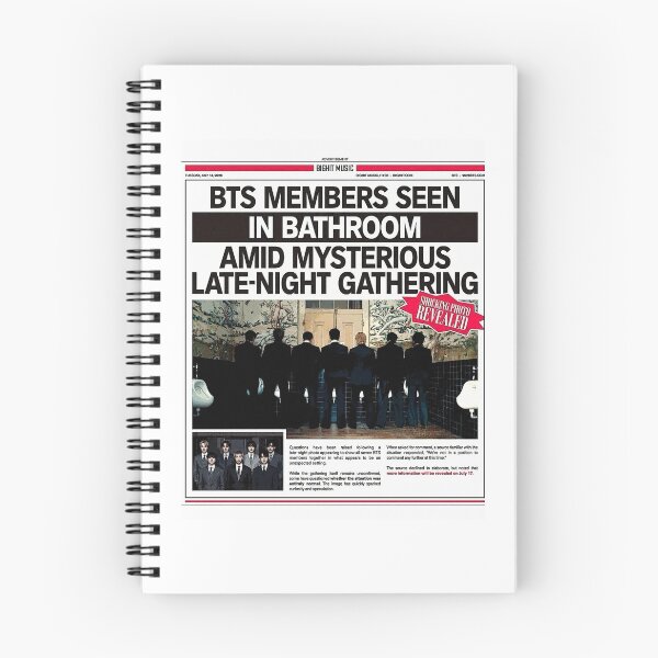 Item preview, BTS Normal MV Teaser Newspaper Tabloid Bathroom designed and sold by osanegulja5.