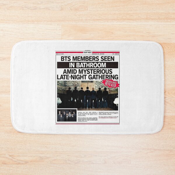 Item preview, BTS Normal MV Teaser Newspaper Tabloid Bathroom designed and sold by osanegulja5.
