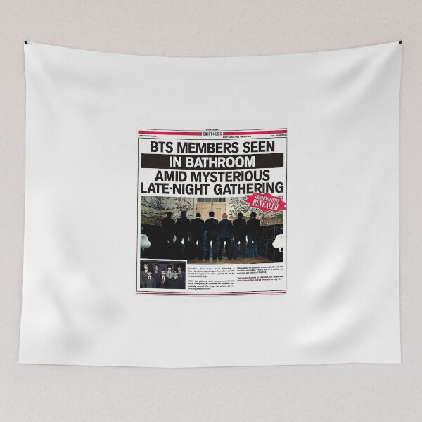 Item preview, BTS Normal MV Teaser Newspaper Tabloid Bathroom designed and sold by osanegulja5.