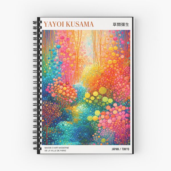 Item preview, Inspired by Yayoi Kusama Colorful Forest Poster, Vibrant Dot Art Abstract Print, Tokyo Japan Wall Decor designed and sold by HappyGrandmaUB.