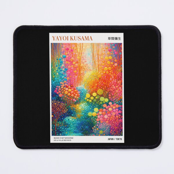 Item preview, Inspired by Yayoi Kusama Colorful Forest Poster, Vibrant Dot Art Abstract Print, Tokyo Japan Wall Decor designed and sold by HappyGrandmaUB.