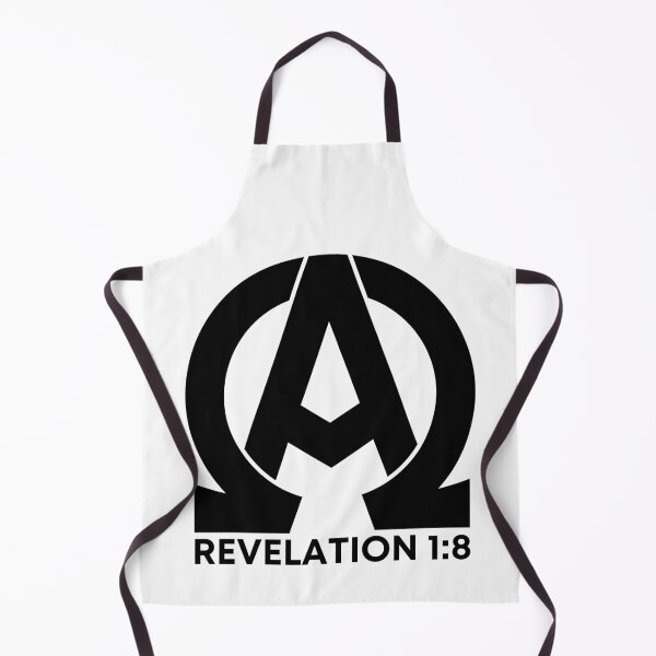 Item preview, Revelation 1:8 - Alpha and Omega Christian Quotes - Black Design designed and sold by MoriaStore.