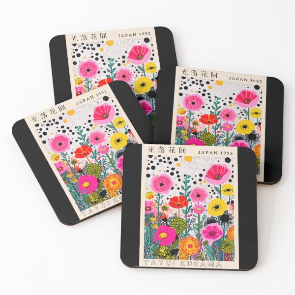 Item preview, Inspired by Yayoi Kusama 1992 Japan Poster, Colorful Polka Dot Flower Print, Modern Japanese Wall Decor designed and sold by scrambledpeg.