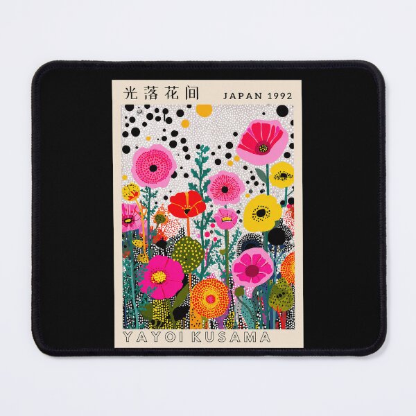 Item preview, Inspired by Yayoi Kusama 1992 Japan Poster, Colorful Polka Dot Flower Print, Modern Japanese Wall Decor designed and sold by scrambledpeg.