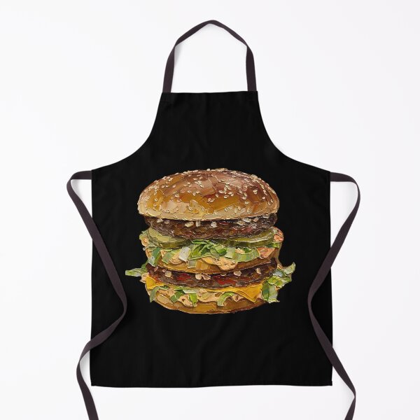 Item preview, Double Cheeseburger Palette Knife Painting Fast Food Art designed and sold by GymTanLaundry.