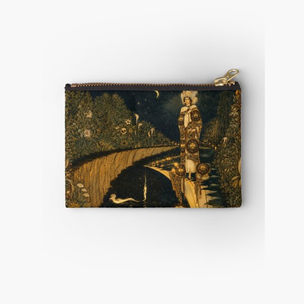 Item preview, Moonlit Bridge Fantasy Art Enchanted Princess Wall Decor for Gothic Art Lovers designed and sold by RickE.