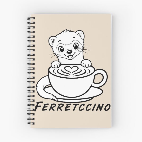 Item preview, ☕ BREWED BEASTIES COLLECTION ☕ - WOODLAND FRIENDS -  Ferretccino designed and sold by WheelieGdArt.