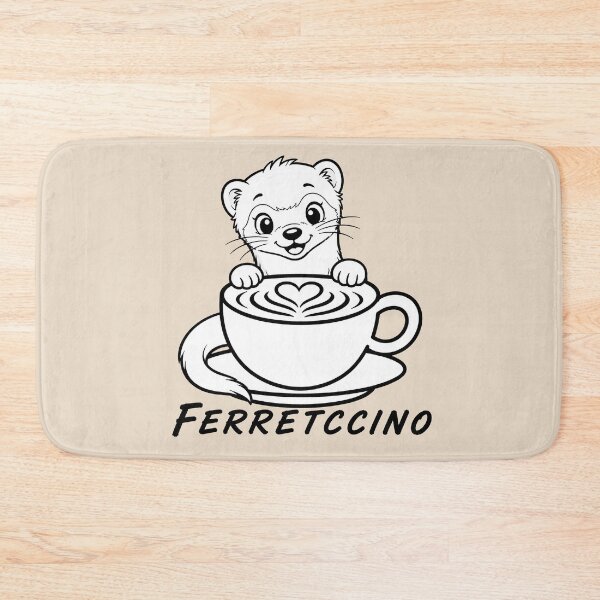 Item preview, ☕ BREWED BEASTIES COLLECTION ☕ - WOODLAND FRIENDS -  Ferretccino designed and sold by WheelieGdArt.