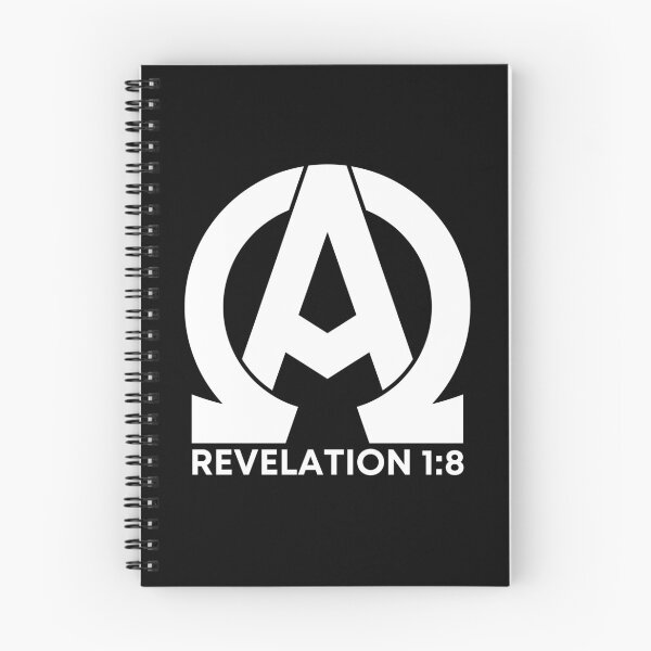 Item preview, Revelation 1:8 - Alpha and Omega Christian Quotes - White Design designed and sold by MoriaStore.