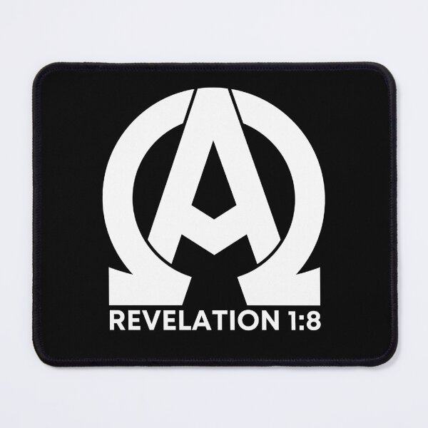 Item preview, Revelation 1:8 - Alpha and Omega Christian Quotes - White Design designed and sold by MoriaStore.