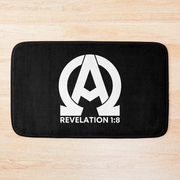 Item preview, Revelation 1:8 - Alpha and Omega Christian Quotes - White Design designed and sold by MoriaStore.