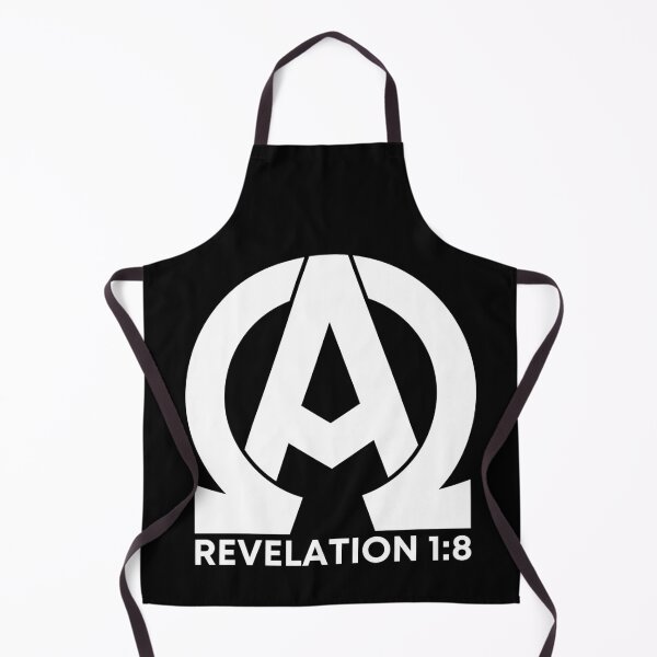 Item preview, Revelation 1:8 - Alpha and Omega Christian Quotes - White Design designed and sold by MoriaStore.