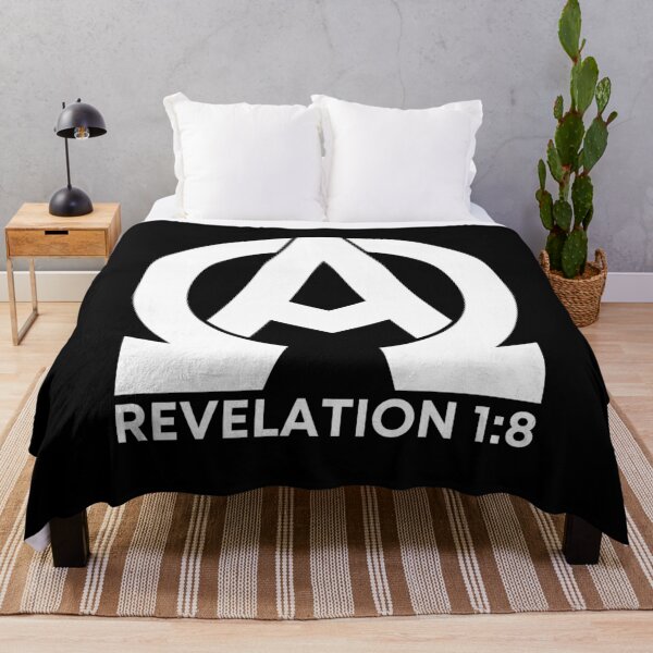 Item preview, Revelation 1:8 - Alpha and Omega Christian Quotes - White Design designed and sold by MoriaStore.