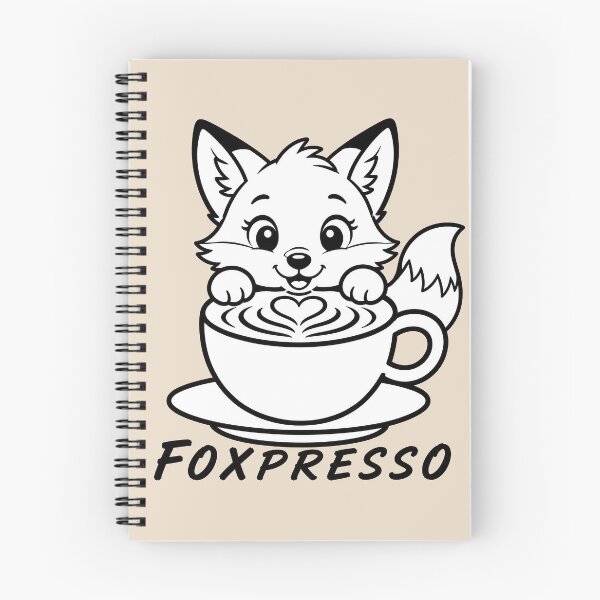 Item preview, ☕ BREWED BEASTIES COLLECTION ☕ - WOODLAND FRIENDS -  Foxpresso designed and sold by WheelieGdArt.