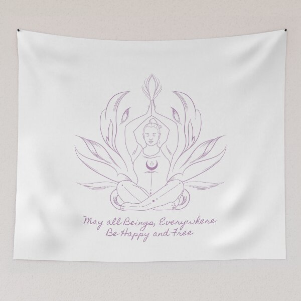 Item preview, May All Beings, Everywhere, Be Happy and Free designed and sold by Mermaid's Treasure.