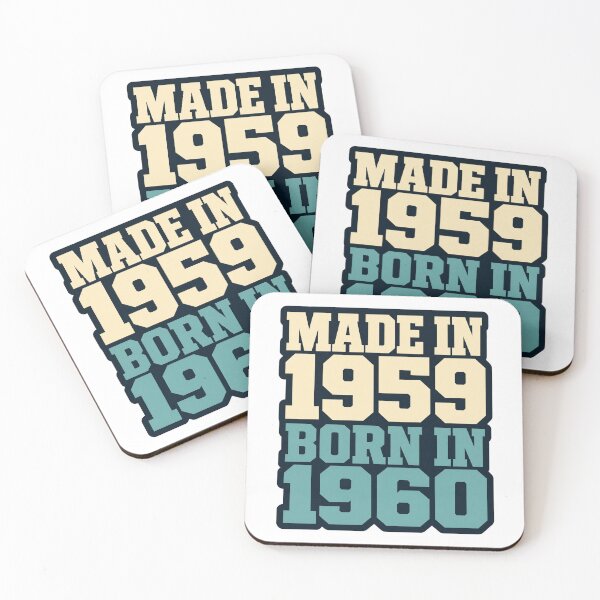 Item preview, Made In 1959 Born In 1960 designed and sold by aihrgdesign.