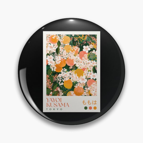 Item preview, Yayoi Kusama Tokyo Orange Blossom Poster - Modern Fruit Floral Wall Art Print, Japanese Contemporary Home Decor designed and sold by MorningJoco.