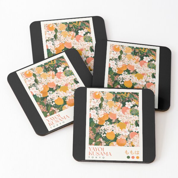 Item preview, Yayoi Kusama Tokyo Orange Blossom Poster - Modern Fruit Floral Wall Art Print, Japanese Contemporary Home Decor designed and sold by MorningJoco.