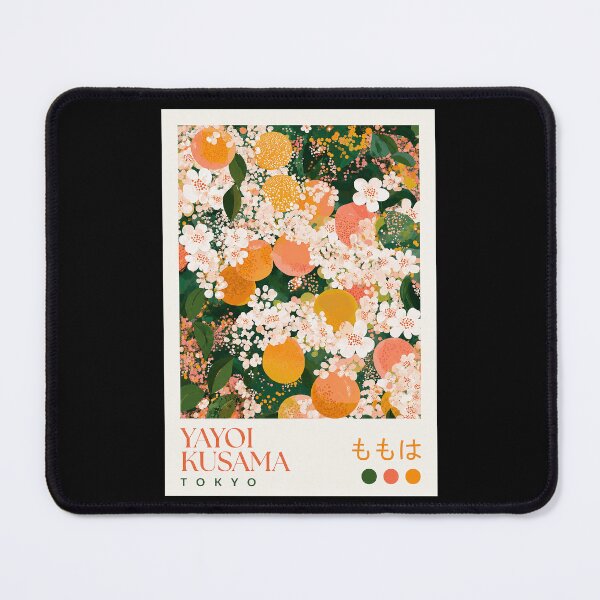 Item preview, Yayoi Kusama Tokyo Orange Blossom Poster - Modern Fruit Floral Wall Art Print, Japanese Contemporary Home Decor designed and sold by MorningJoco.