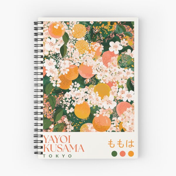 Item preview, Yayoi Kusama Tokyo Orange Blossom Poster - Modern Fruit Floral Wall Art Print, Japanese Contemporary Home Decor designed and sold by MorningJoco.