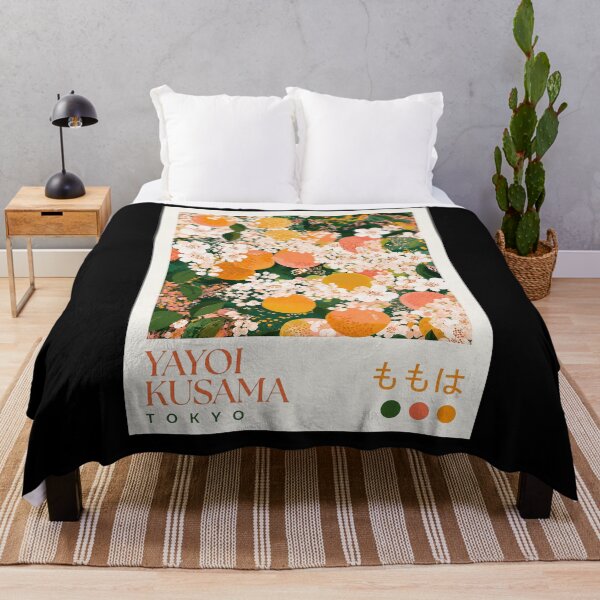 Item preview, Yayoi Kusama Tokyo Orange Blossom Poster - Modern Fruit Floral Wall Art Print, Japanese Contemporary Home Decor designed and sold by MorningJoco.