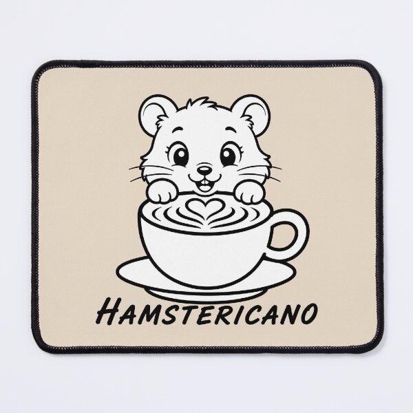 Item preview, ☕ BREWED BEASTIES COLLECTION ☕ - WOODLAND FRIENDS - Hamstericano designed and sold by WheelieGdArt.