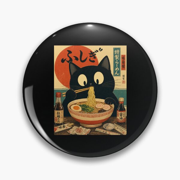 Item preview, Kawaii Kuro Neko Ramen designed and sold by sollunadesignns.