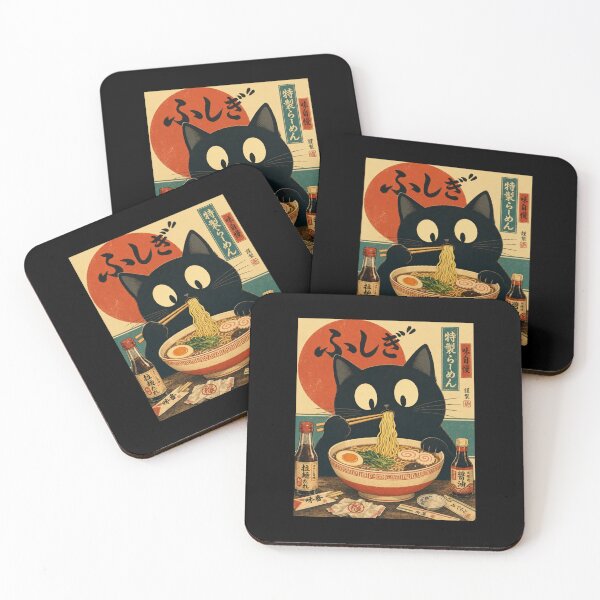 Item preview, Kawaii Kuro Neko Ramen designed and sold by sollunadesignns.