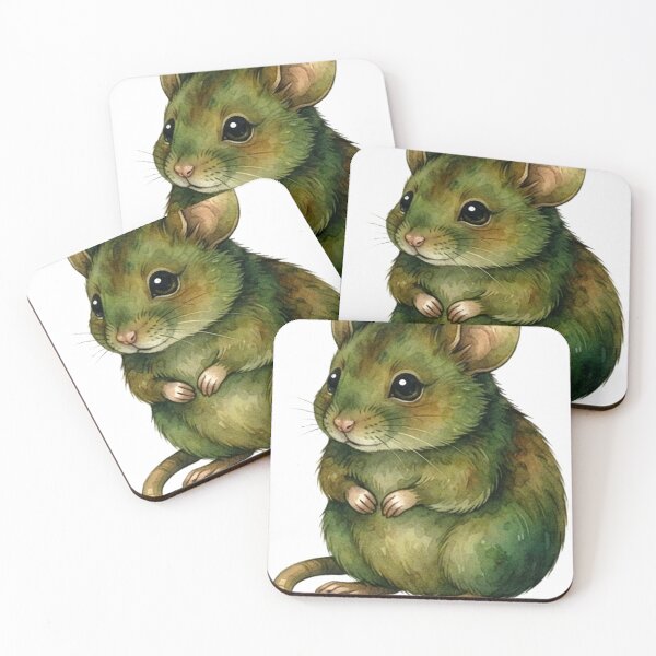 Item preview, Field Mouse — Goblincore Watercolor Art designed and sold by GigantoStudio.