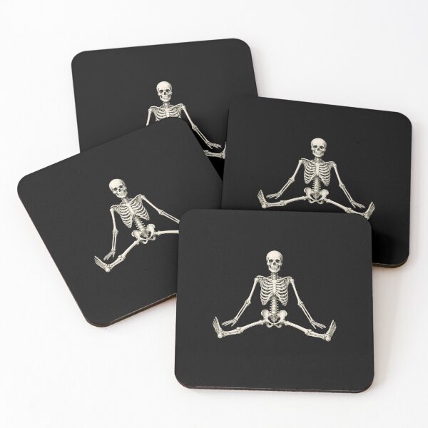 Item preview, Yoga meditating skeleton designed and sold by sollunadesignns.