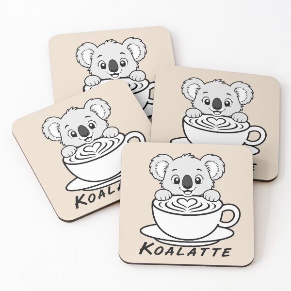 Item preview, ☕ BREWED BEASTIES COLLECTION ☕ - WOODLAND FRIENDS -  Koalatte designed and sold by WheelieGdArt.