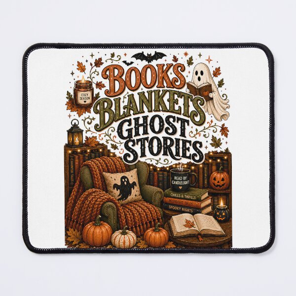 Item preview, Books Blankets Ghost Stories Shirt | Cozy Halloween Book Lover Gift | Fall Reading Tee Classic T-Shirt  designed and sold by podlook.