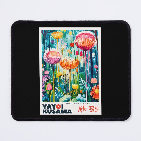 Item preview, Yayoi Kusama Enchanted Forest Poster - Colorful Magical Floral Wall Art Print, Paris Museum Modern Decor designed and sold by HappyGrandmaUB.