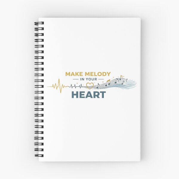Item preview, Make Melody In Your Heart - Christian Music Worship Faith Design designed and sold by SoulThread Studio.