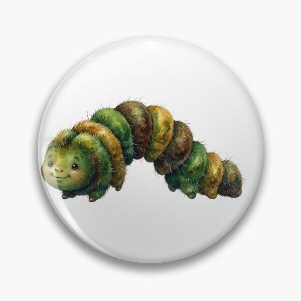 Item preview, Caterpillar — Goblincore Watercolor Art designed and sold by GigantoStudio.