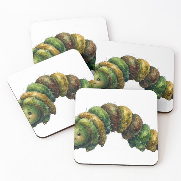 Item preview, Caterpillar — Goblincore Watercolor Art designed and sold by GigantoStudio.