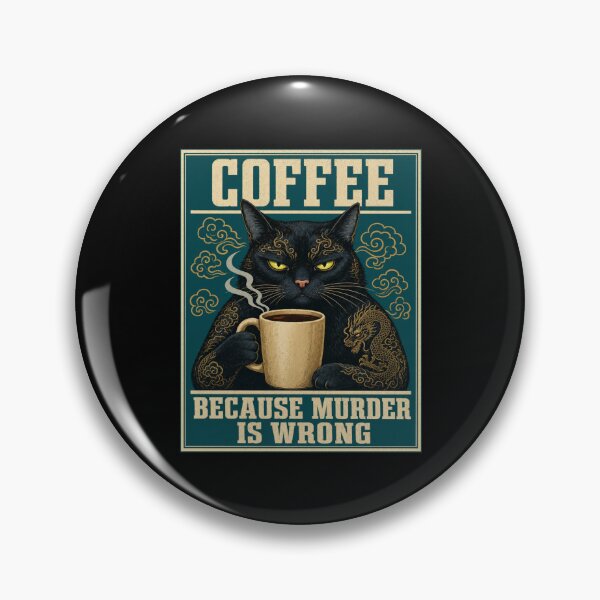 Item preview, Coffee Because Murder Is Wrong designed and sold by sollunadesignns.