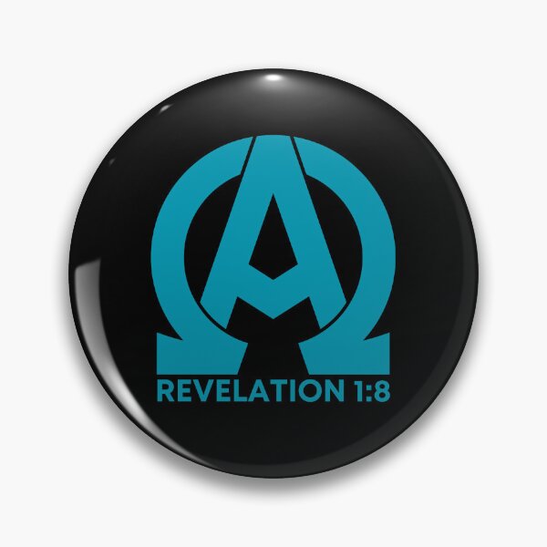 Item preview, Revelation 1:8 - Alpha and Omega Christian Quotes - Sky Blue Design designed and sold by MoriaStore.
