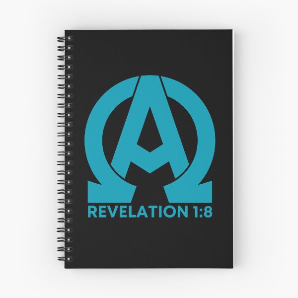 Item preview, Revelation 1:8 - Alpha and Omega Christian Quotes - Sky Blue Design designed and sold by MoriaStore.