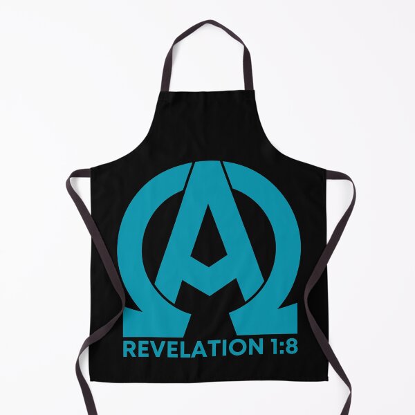Item preview, Revelation 1:8 - Alpha and Omega Christian Quotes - Sky Blue Design designed and sold by MoriaStore.