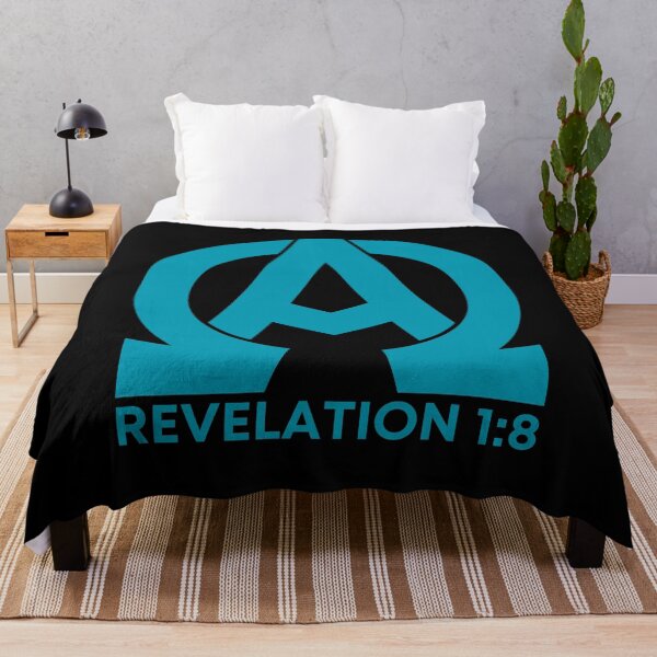 Item preview, Revelation 1:8 - Alpha and Omega Christian Quotes - Sky Blue Design designed and sold by MoriaStore.