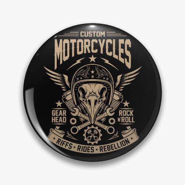 Item preview, Custom Motorcycles Bird Skull Biker - Gearhead & Rock N' Roll designed and sold by fabiandesigns88.