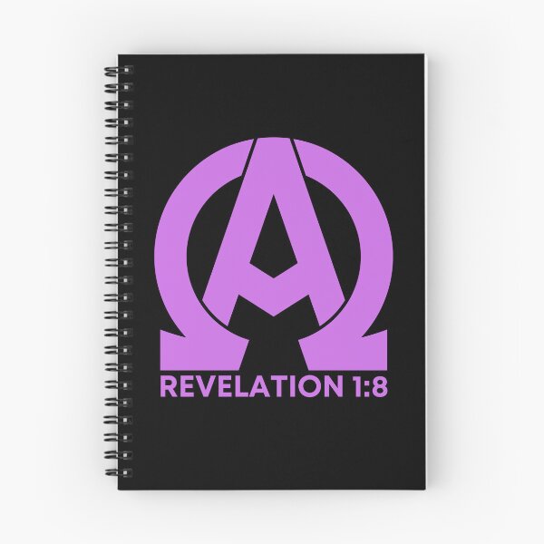 Item preview, Revelation 1:8 - Alpha and Omega Christian Quotes - Purple Design designed and sold by MoriaStore.