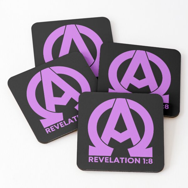 Item preview, Revelation 1:8 - Alpha and Omega Christian Quotes - Purple Design designed and sold by MoriaStore.
