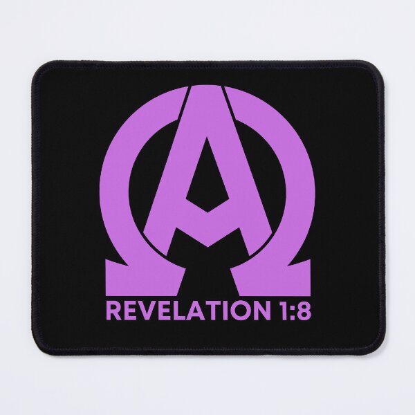 Item preview, Revelation 1:8 - Alpha and Omega Christian Quotes - Purple Design designed and sold by MoriaStore.
