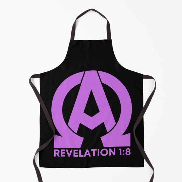 Item preview, Revelation 1:8 - Alpha and Omega Christian Quotes - Purple Design designed and sold by MoriaStore.