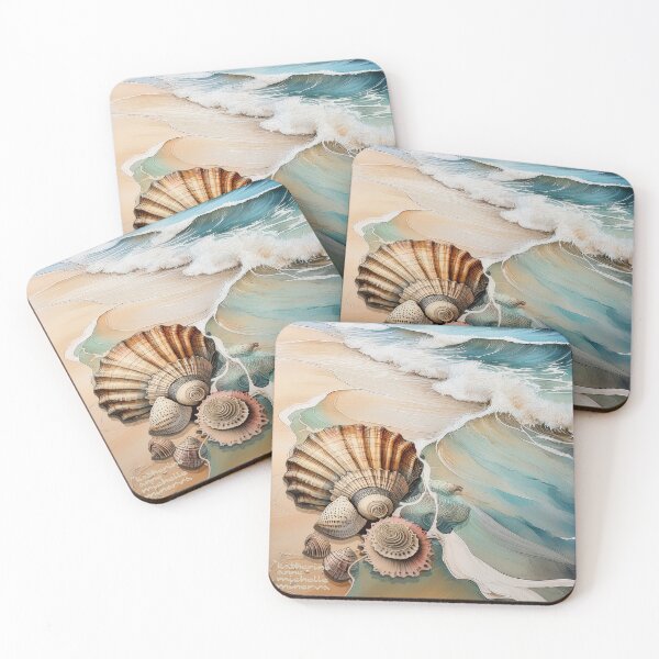 Item preview, Waves and Shells designed and sold by Katherine Anne Michelle Minerva.